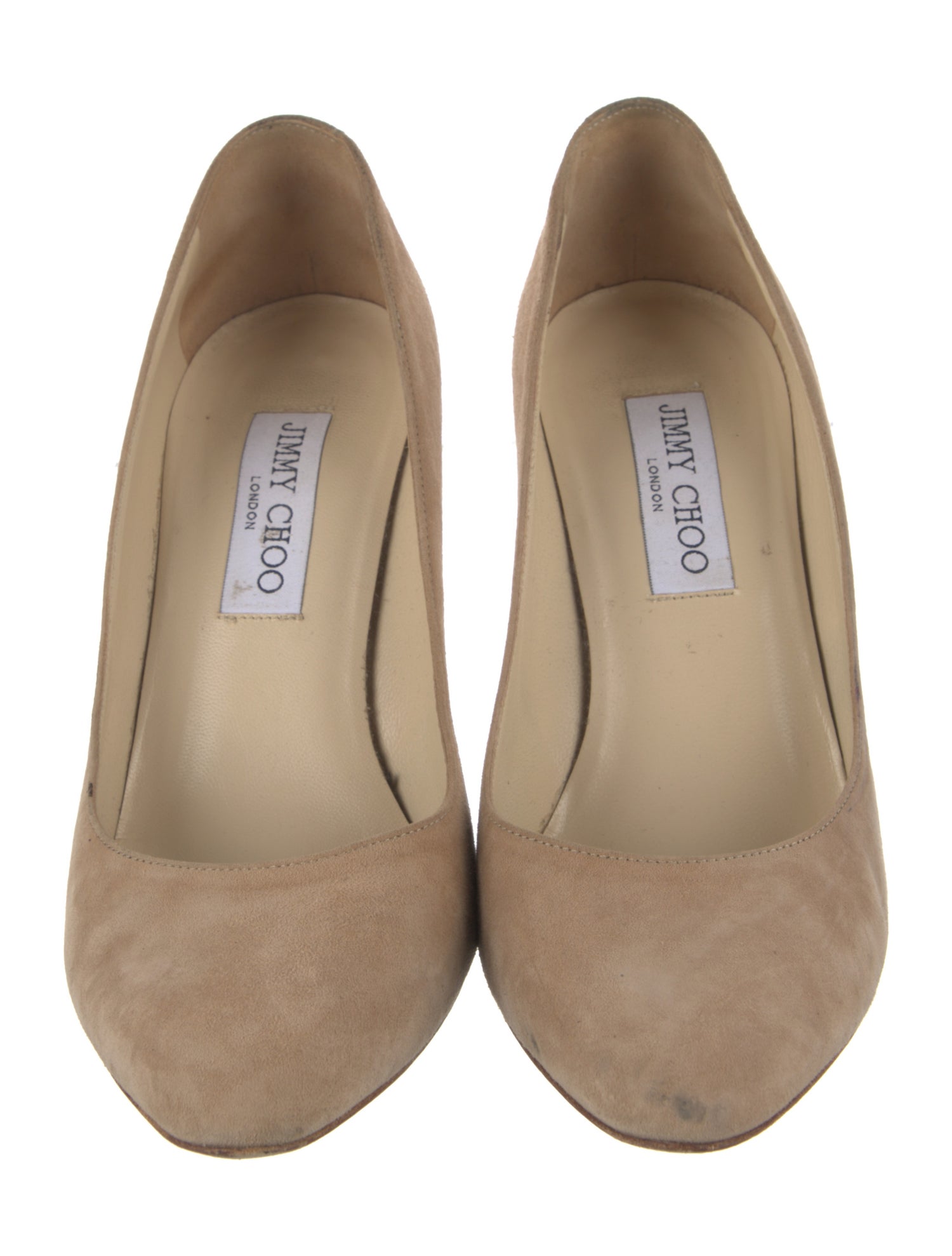 Jimmy Choo Suede Leather Trim Embellishment Pumps